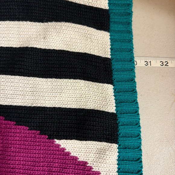 Vintage PASTA by Joyce Abstract Knit Sweater | Size M | Ramie Cotton Blend - Picture 9 of 10